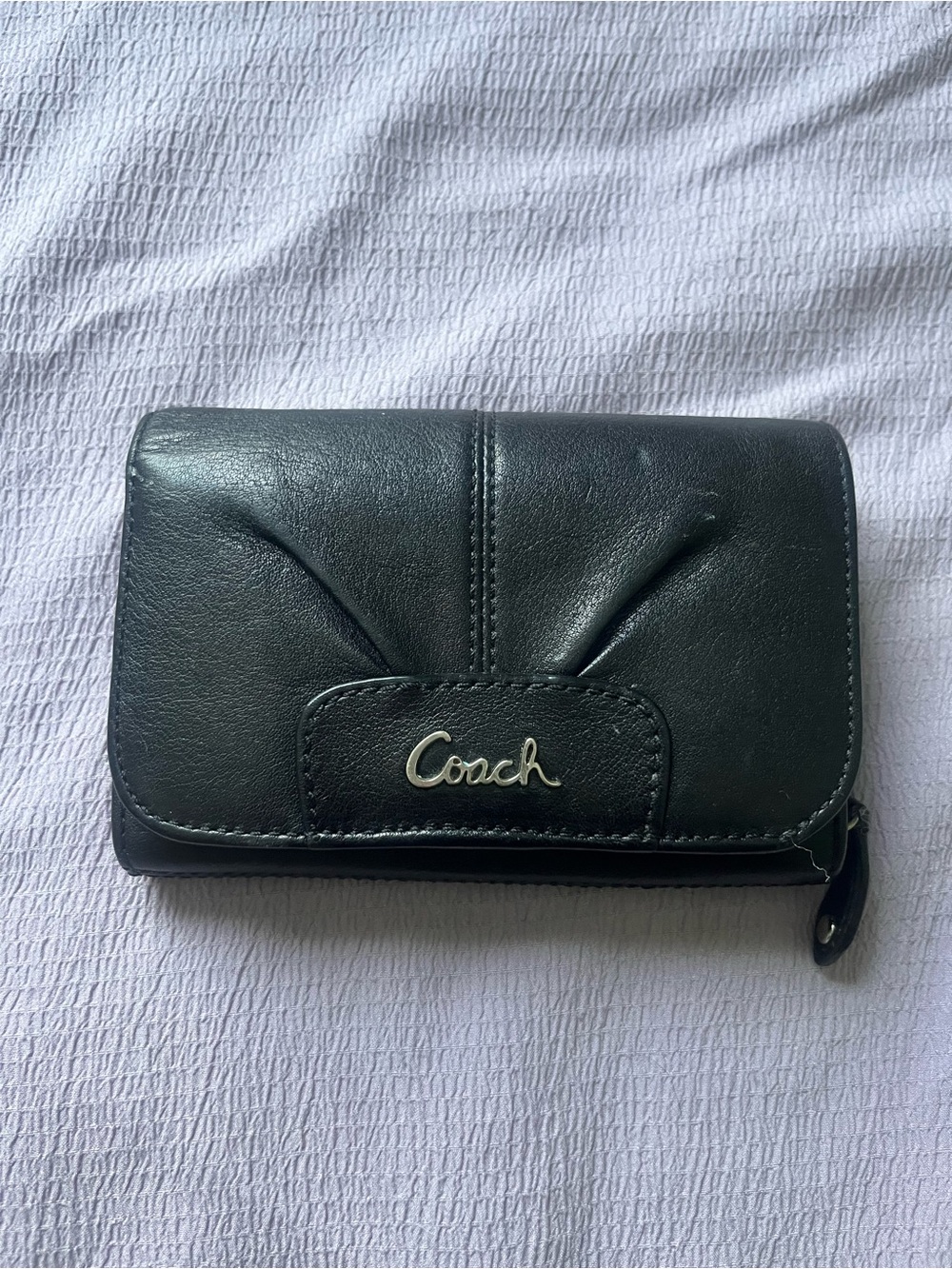 Coach Black Leather Women's Wallet